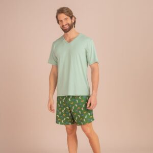Pijama com manga.
