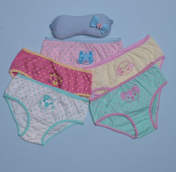 kit 05 calcinhas poá pet.