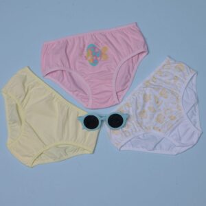 kit 03 calcinhas peixinho rosa