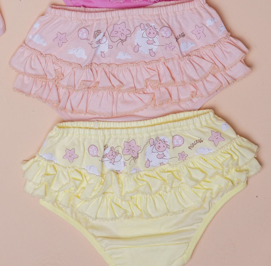 Calcinha babado infantil