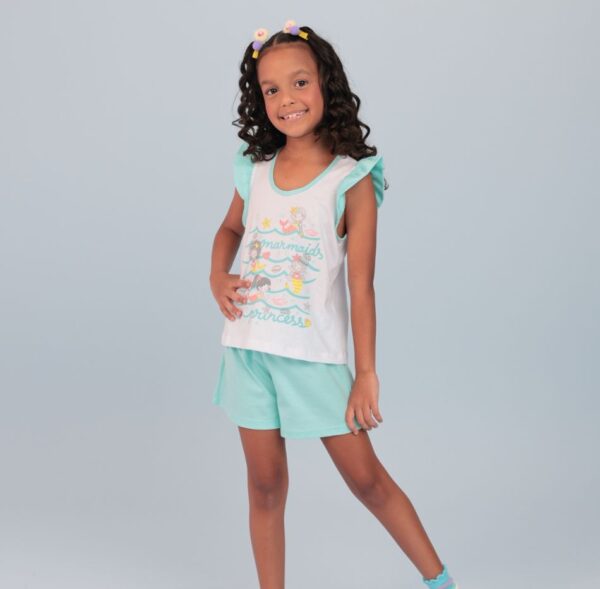 Short Doll infantil com manga