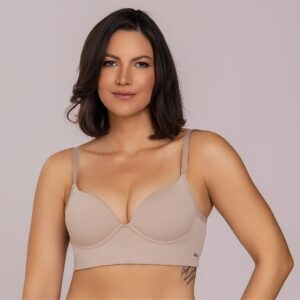 Sutiã com bojo base larga Doublet fit